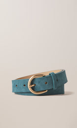 Suede Belt 30mm Petrol