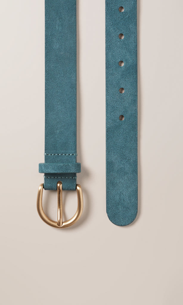 Suede Belt 30mm Petrol