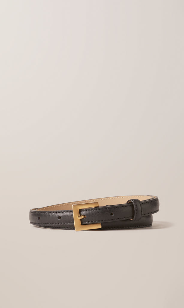 Leather Belt 15mm Black