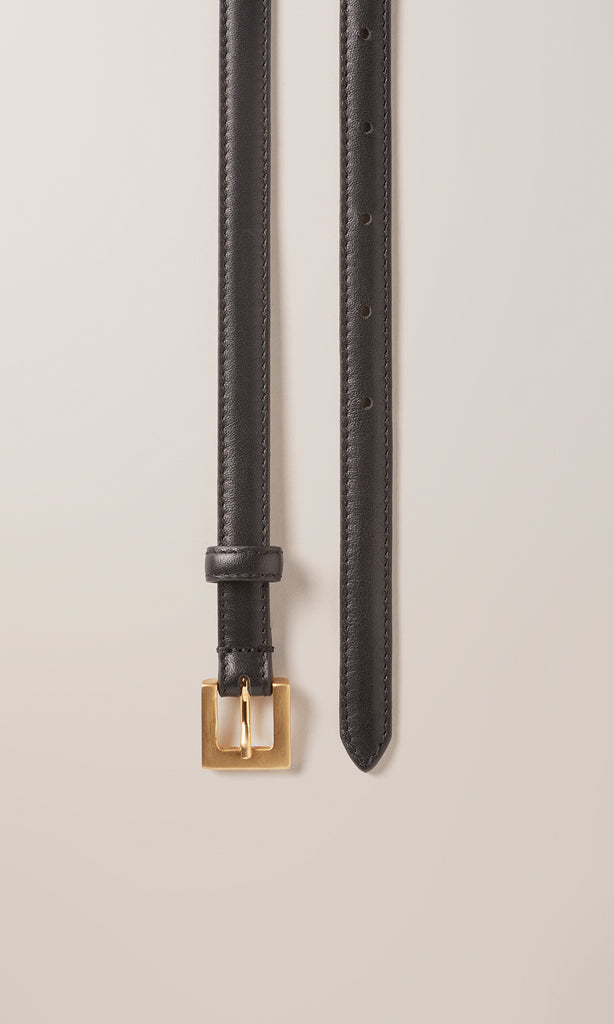 Leather Belt 15mm Black
