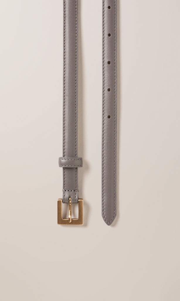 Leather Belt 15mm Slate