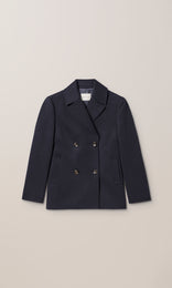 Kelly Dble Breasted Coat Navy