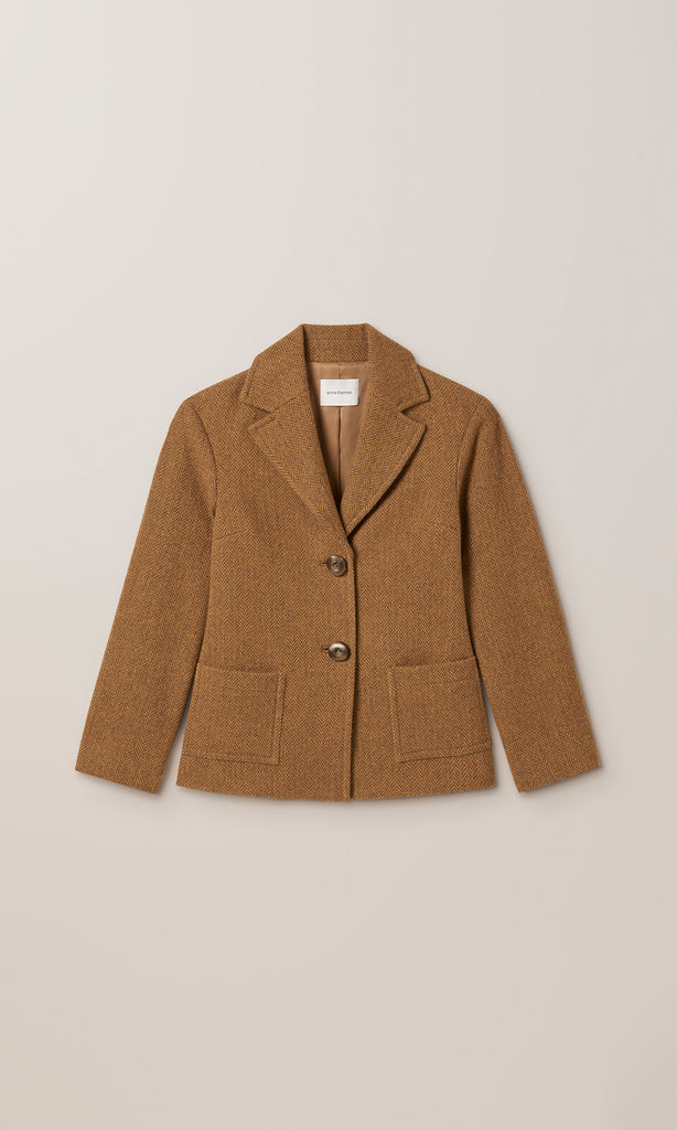 Chevron Coat Amber