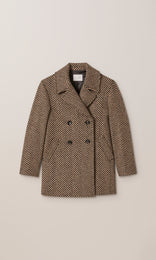 Chevrone Coat Camel