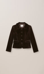Prince Cropped Jacket Ice Chocolate
