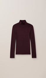 Apsley Turtle Neck Knit Bordeaux