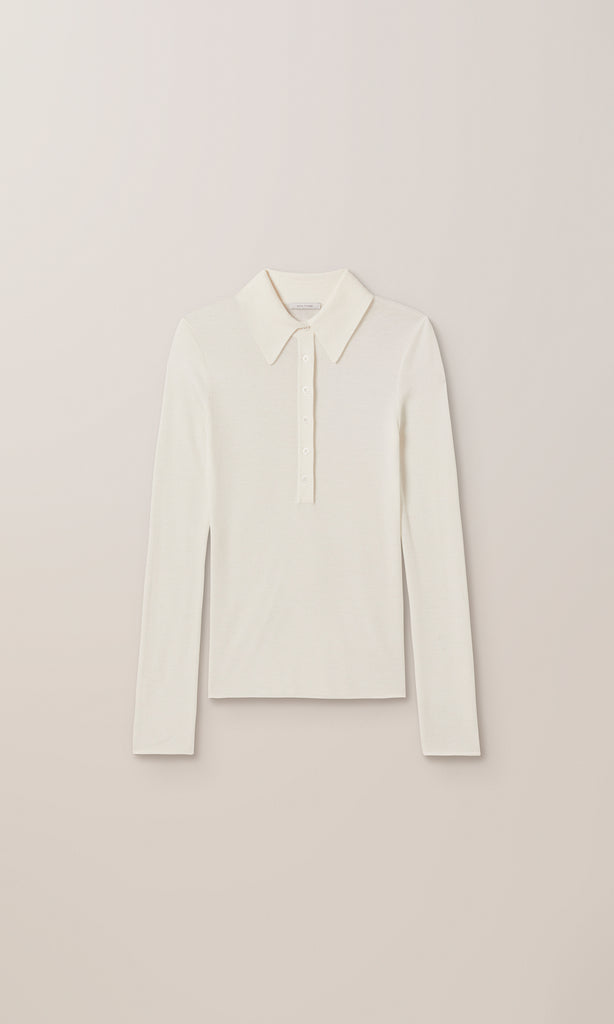 Apsley LS Polo Cream