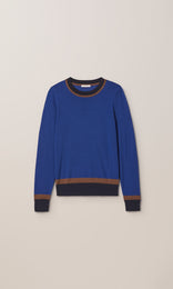 Exeter LS Merino Crew Cobalt