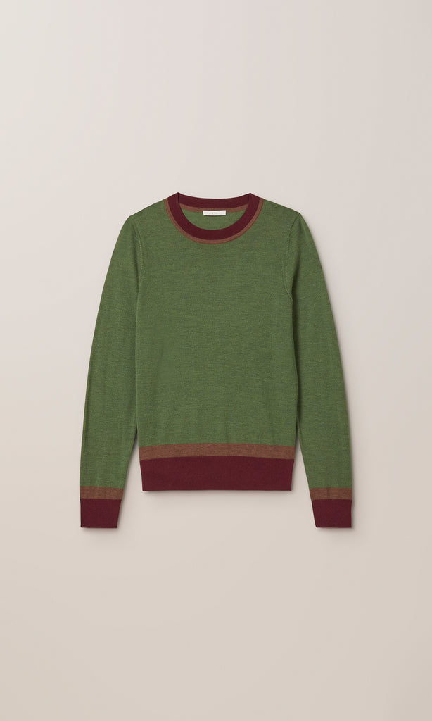 Exeter LS Merino Crew Forest