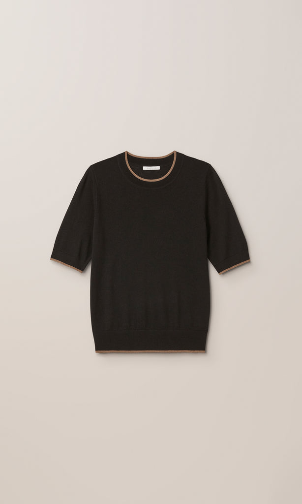 Exeter S/S Merino Black