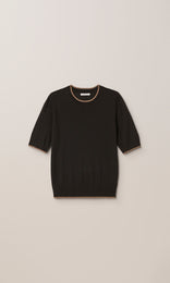 Exeter S/S Merino Black