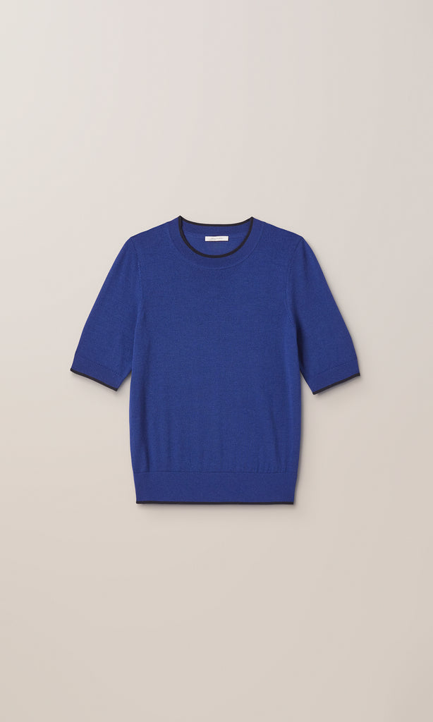 Exeter S/S Merino Cobalt