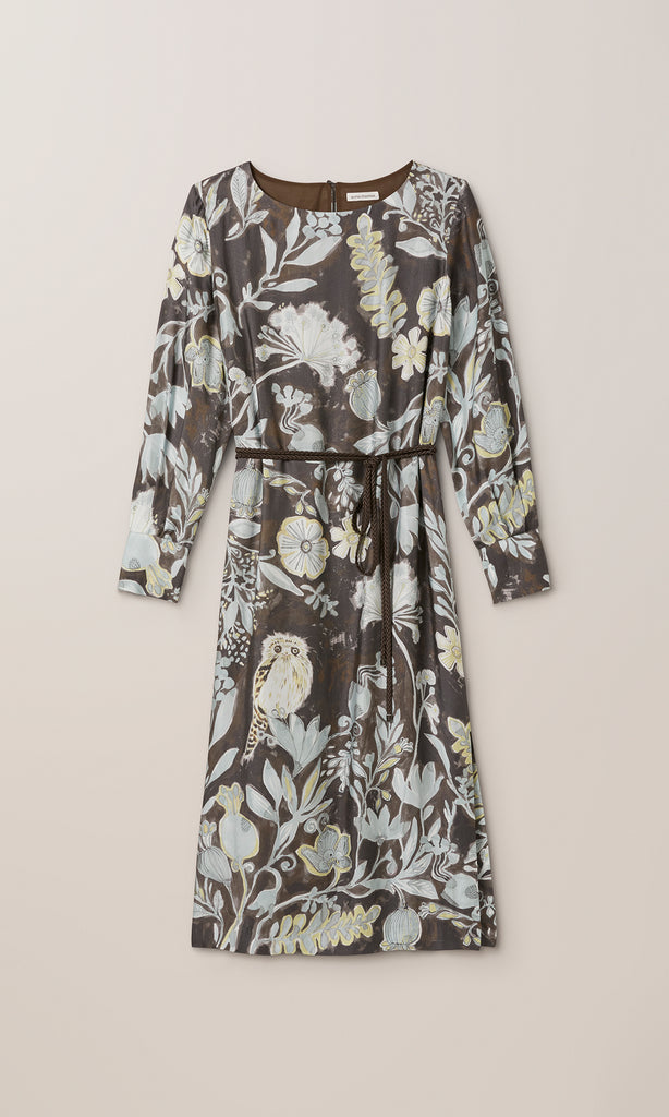 Gufo Fiore Dress Dark Brown