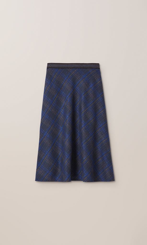 Stewart Bias Skirt  Cobalt