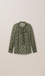 Acrea Tie Blouse Celadon