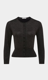 Lucinda black Cardigan Knit Cardigan Women Sparkle Top Knit Tops black Top knit sweater glitter top knitted cardigan cropped cardigan womens cardigan work top