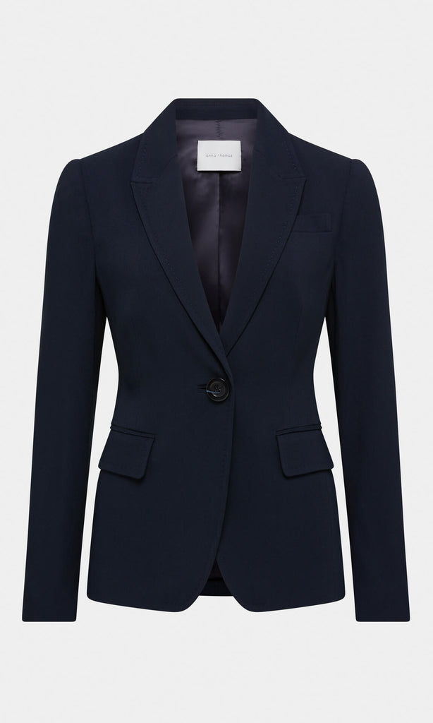 Martine Blazer Jacket Designer Blazers for Women Navy Suit Jacket Navy Blazer longline blazer women's designer workwear Australia tailored jacket work jacket