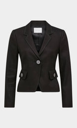 Millar Blazer Jacket Designer Blazers Women Black linen blazer Black Suit Jacket Black Blazer Cropped blazer women's designer workwear tailored jacket work jacket