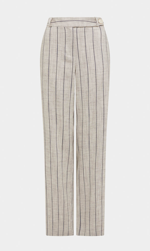 Pinto High Waisted Wide Leg Pants Womens Work Pants Beige Suit Pants beige pants high waisted pants linen pants womens suits pinstripe pants mid rise pants tailored pants