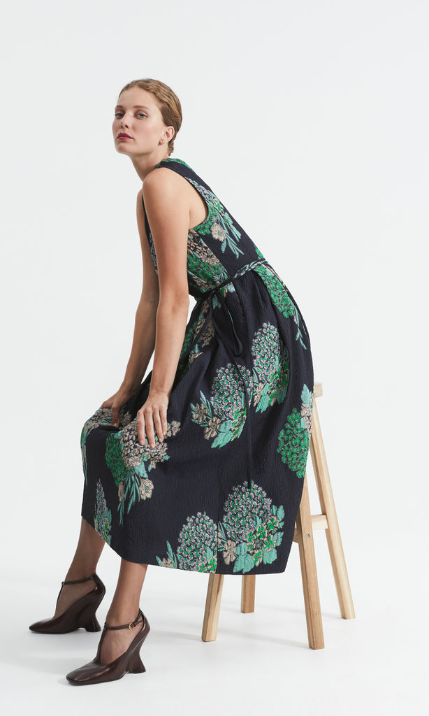 Sabina Dress Navy/Turq