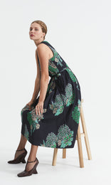 Sabina Dress Navy/Turq