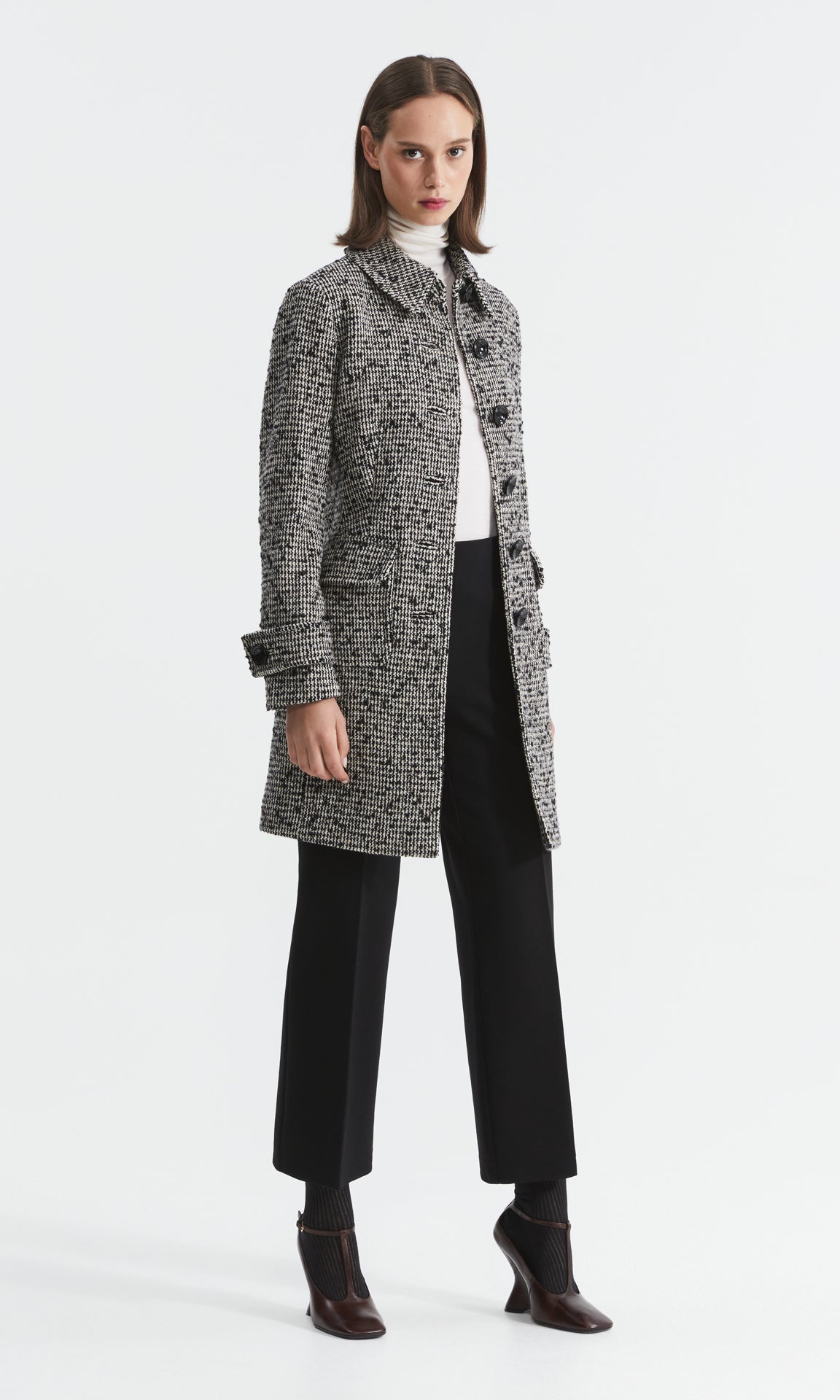 Aveline Coat Salt/Pepper