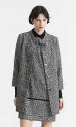 Sloane Coat Blk/White