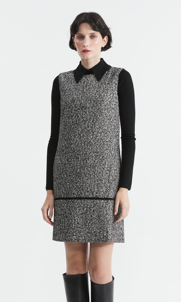 Sloane Dress Salt/Pepper