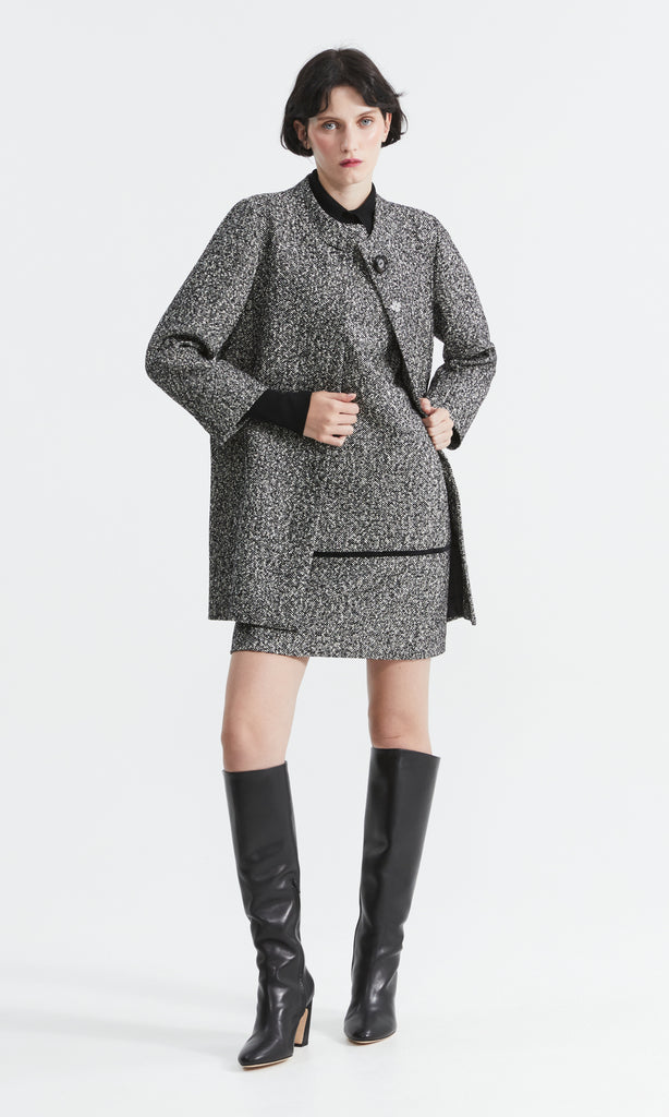 PRE-ORDER Sloane Coat Blk/White