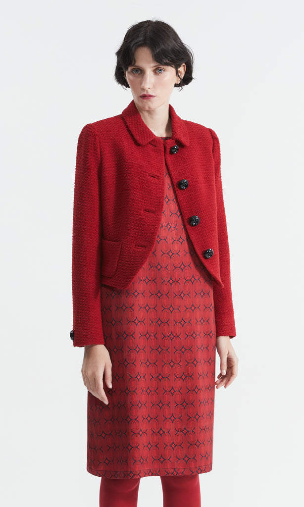 PRE-ORDER Camellia Jacket Crimson