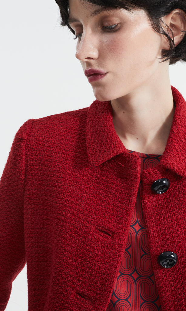 PRE-ORDER Camellia Jacket Crimson