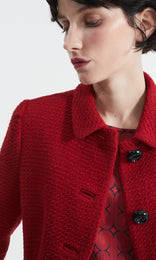 Camellia Jacket Crimson