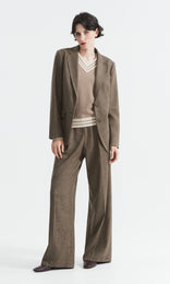 Manon Trouser Charcoal/Camel