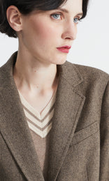 Manon Blazer Charcoal/Camel