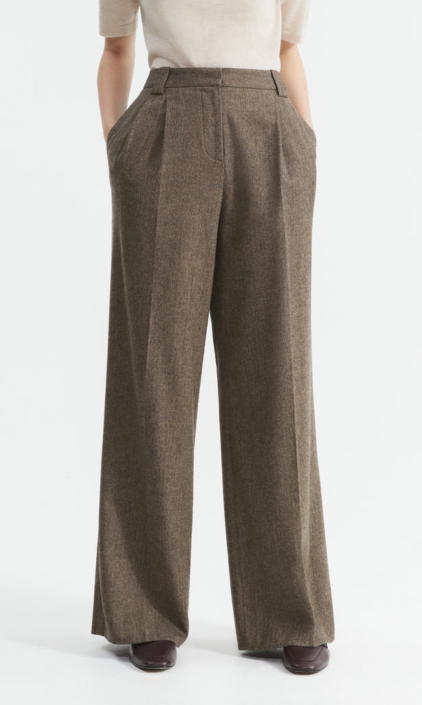 Manon Trouser Charcoal/Camel