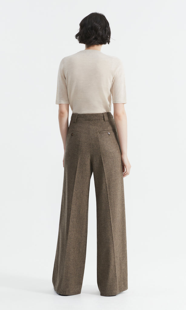 Manon Trouser Charcoal/Camel