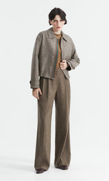 Manon Trouser Charcoal/Camel