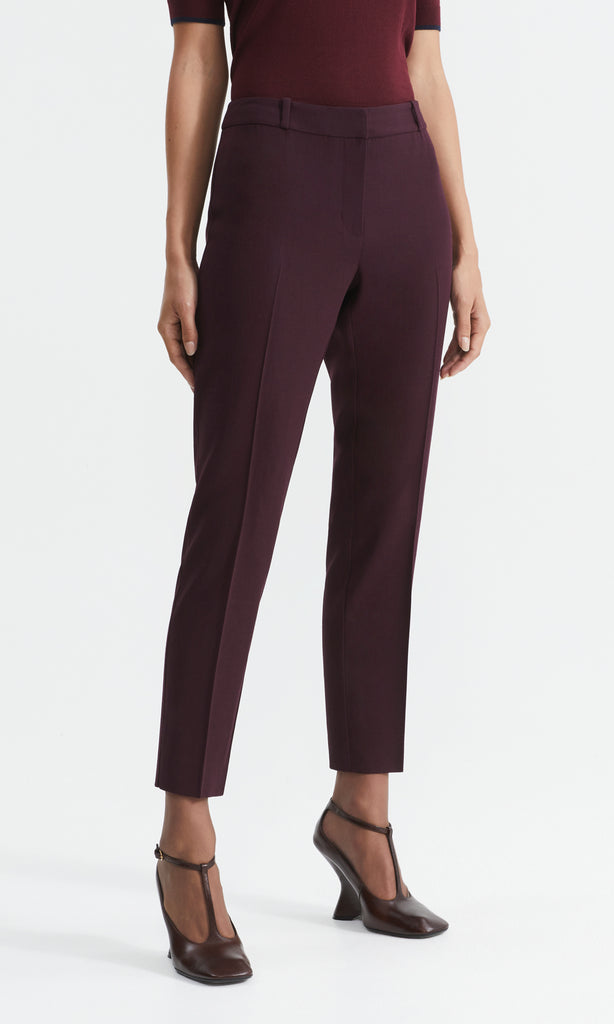 Spencer Tapered Trouser Burgundy