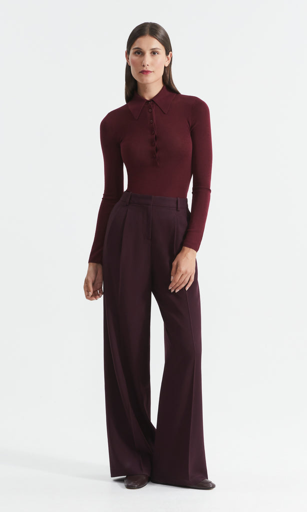 Spencer Trouser Burgundy