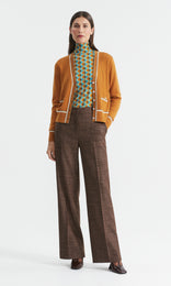 Sigrid Rollneck Turquoise/Caramel