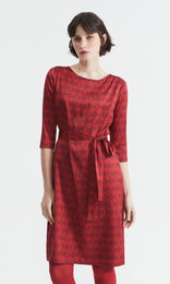 Maya Dress Red/Navy