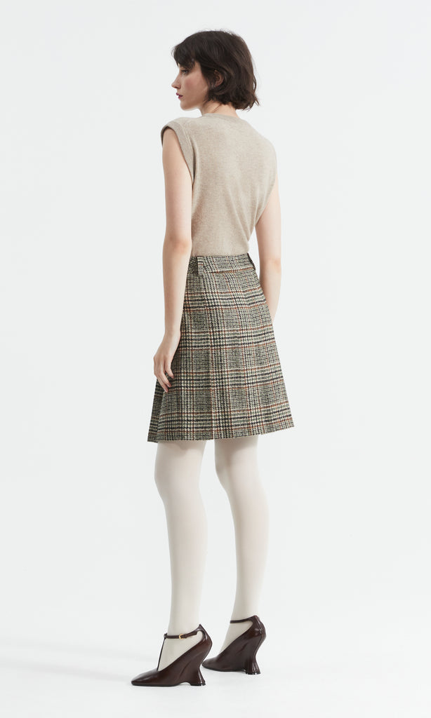 Bronte Pleated Skirt Olive