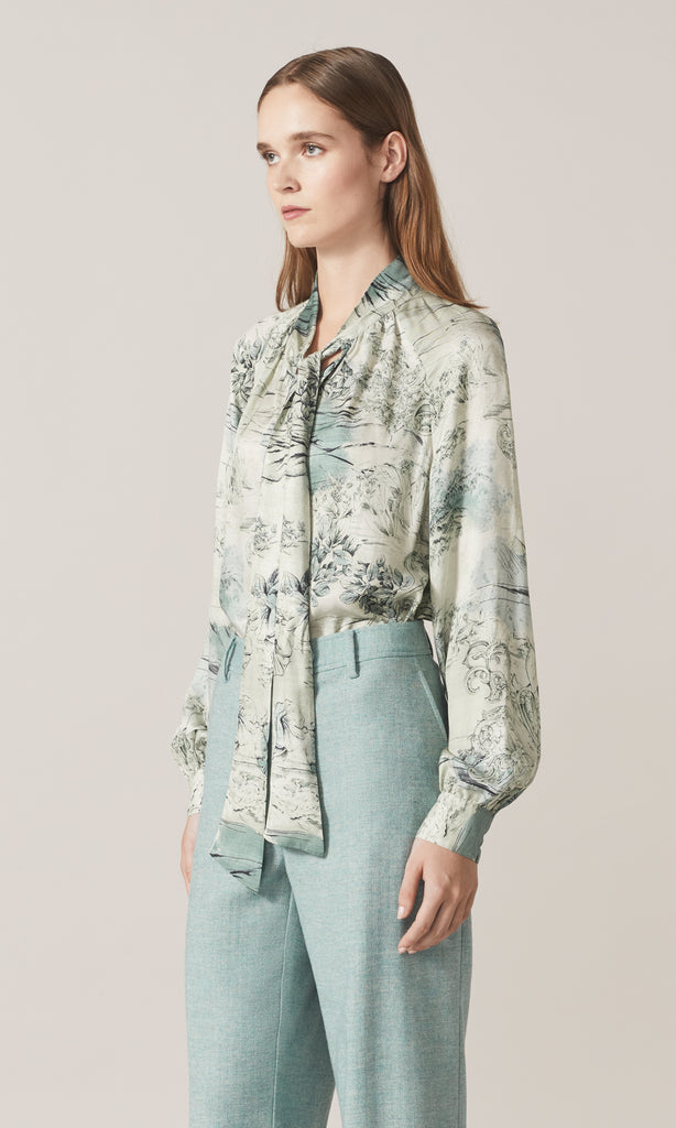Rache Blouse  Ocean Mist