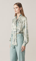 Rache Blouse  Ocean Mist
