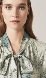 Rache Blouse  Ocean Mist