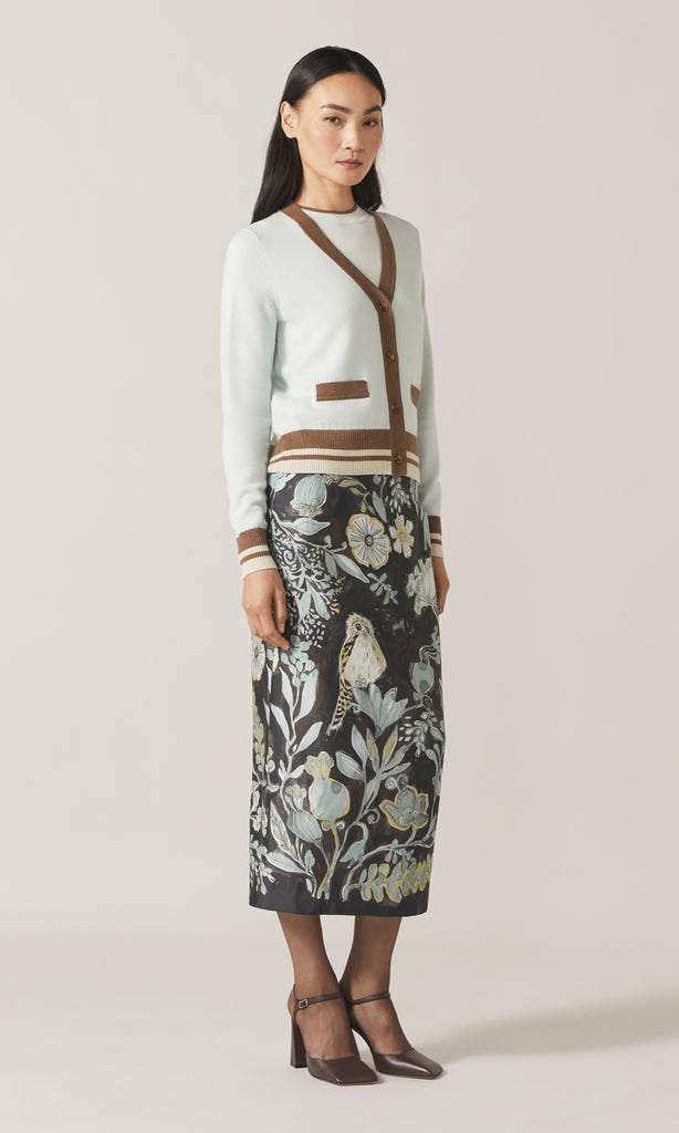 Kirkcaldy Vee Cardigan Mint