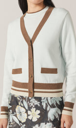 Kirkcaldy Vee Cardigan Mint