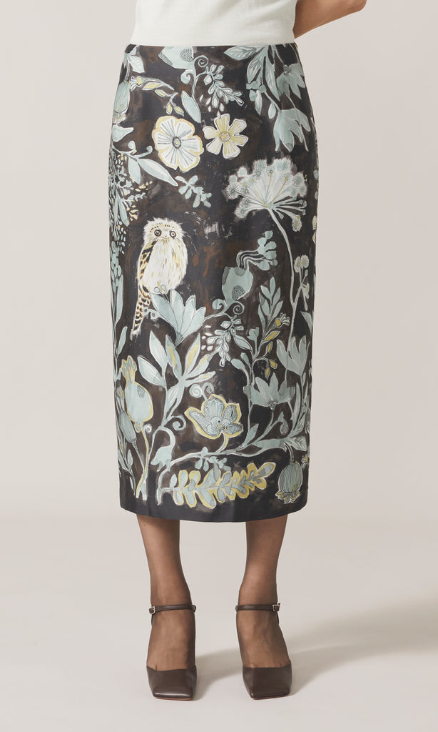 Gufo Fiore Skirt Dark Brown