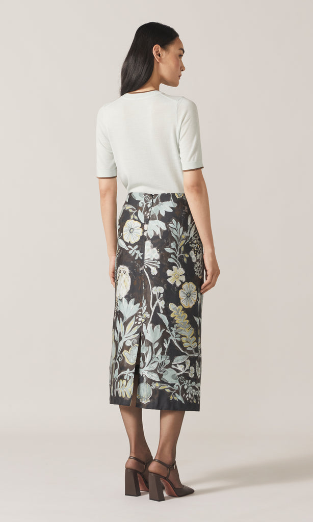 Gufo Fiore Skirt Dark Brown