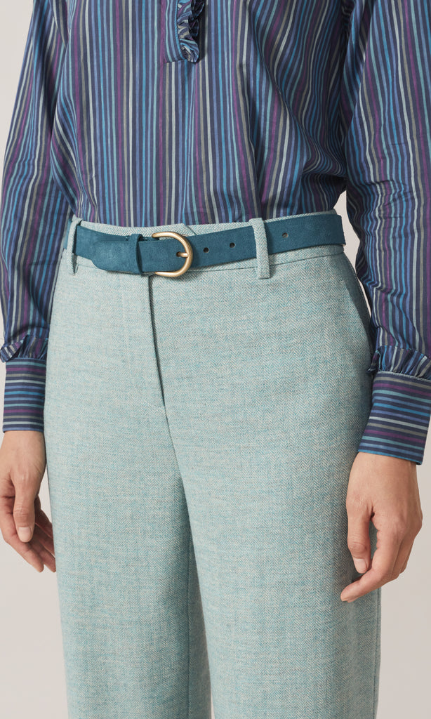 Suede Belt 30mm Petrol